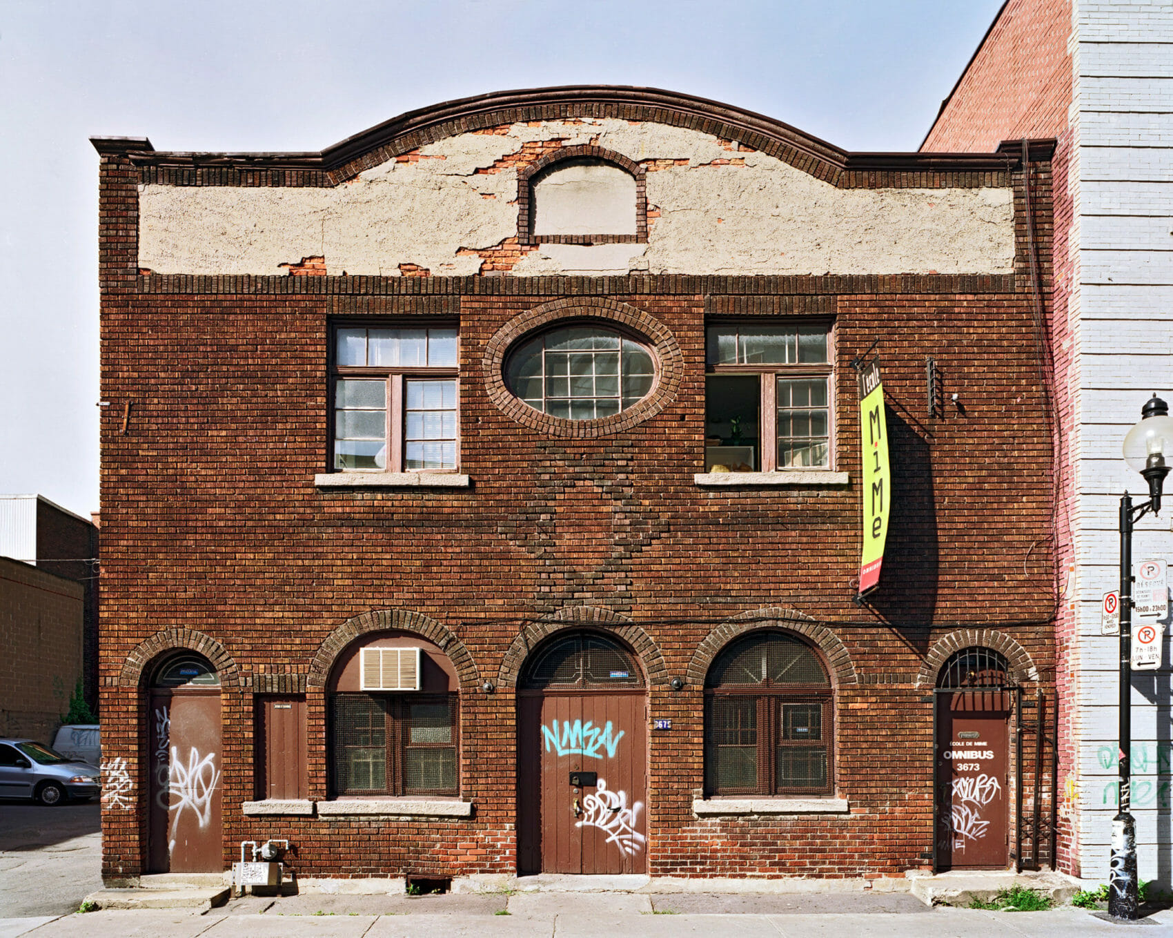 Former Shomrim Laboker Synagogue, Exterior, St. Dominique Street, Montreal, 2000