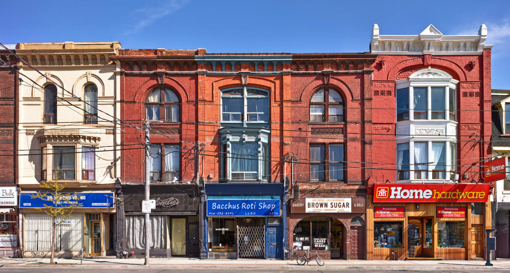 Queen Street West #1372-80, at Cowan Ave, Toronto, 2012