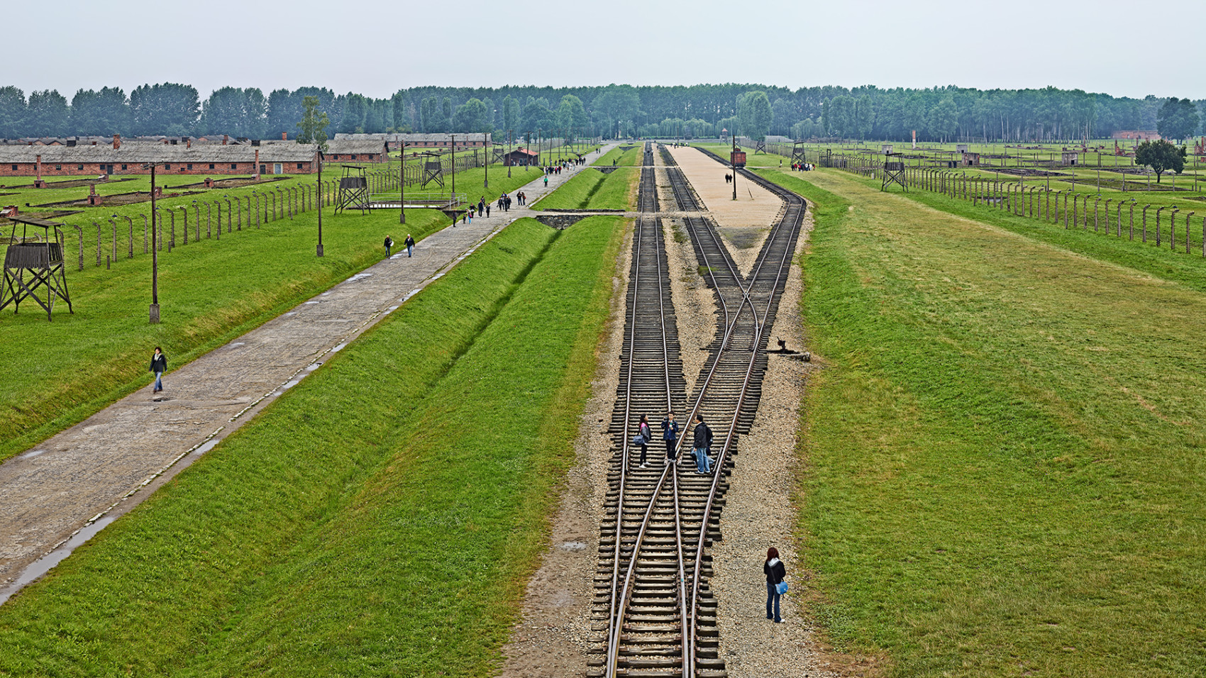 Birkenau, View from the Guard Tower, Aushwitz-Birkenau, Poland, 2012