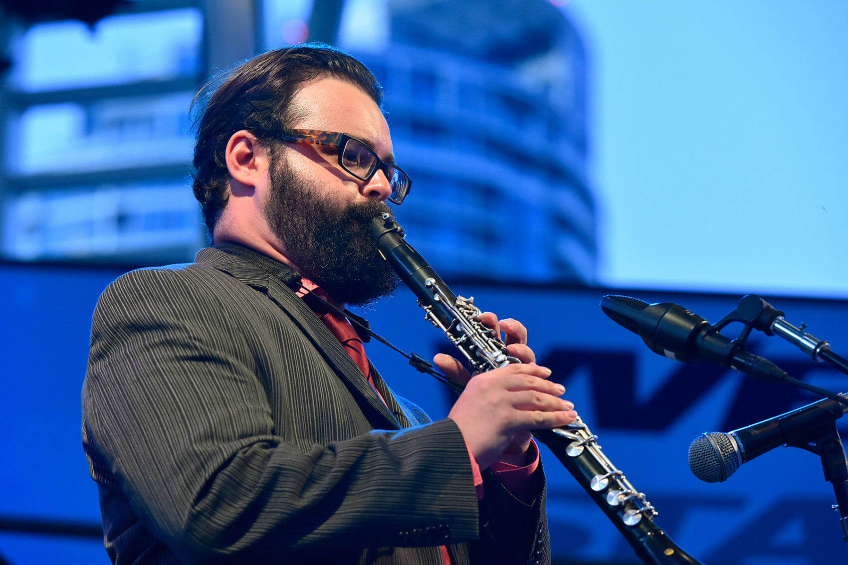 Michael Winograd, Leading his Ensemble, Sandaraa, Ashkenaz Festival, Toronto, 2014