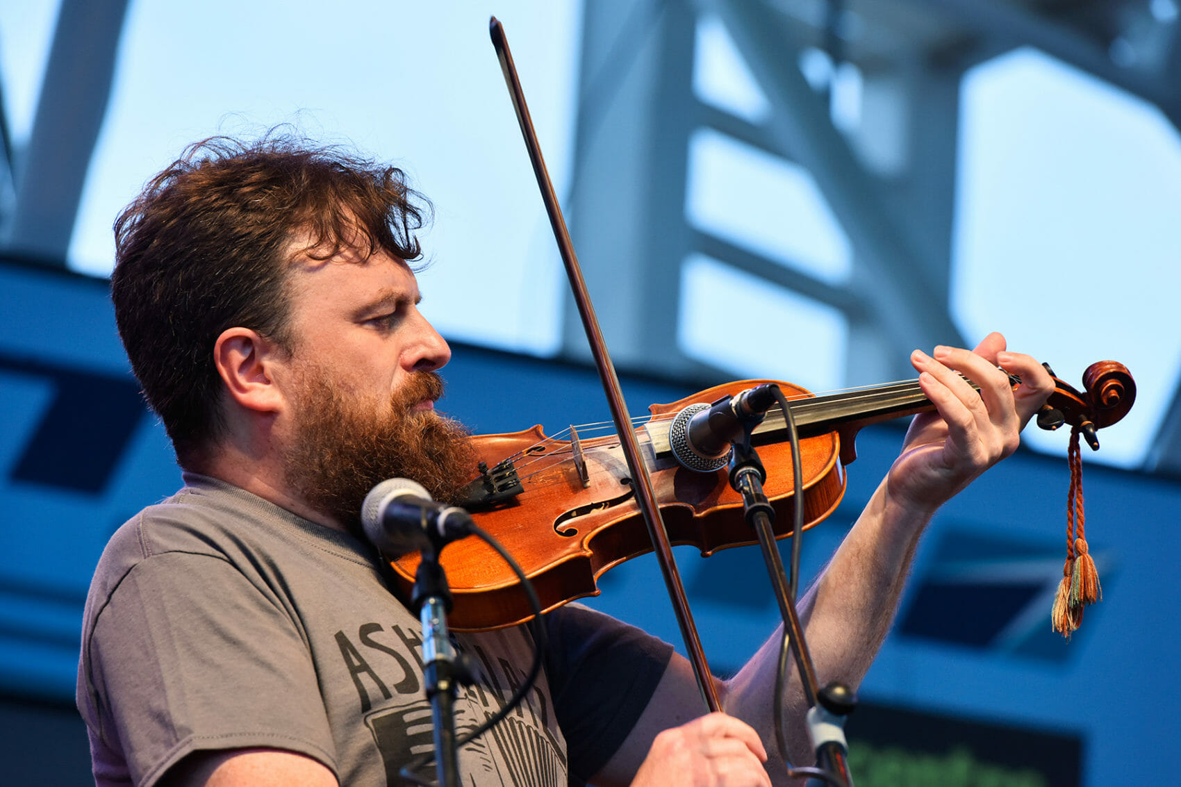Mitia Khramtsov, of the Yiddish Rock Band, Forshpil, Ashkenaz Festval, Toronto, 2014