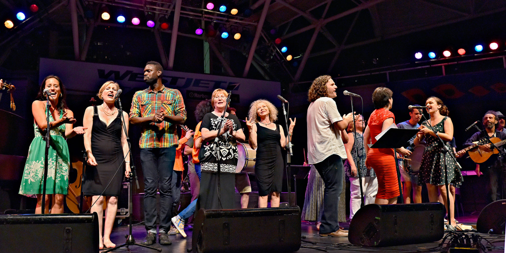 Finale Concert, Panorama of Stage, Ashkenaz Festival, Toronto, 2014