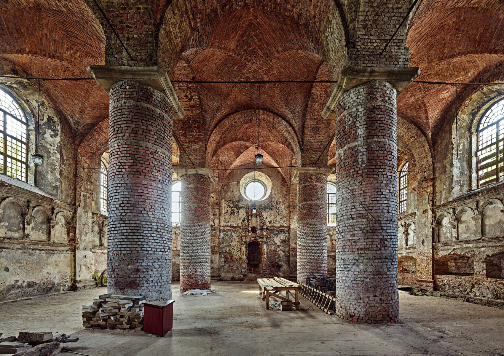Fortress Synagogue of Zhovkva, Interior, Ukraine, 2016